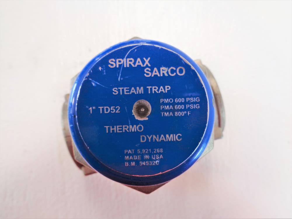 Spirax Sarco 1" NPT Thermodynamic Steam Trap TD52